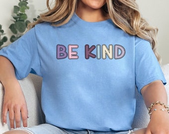 Be Kind Motivational Tshirt, Unisex Heavy Cotton Shirt, Encouragement Women Shirt, Inspirational Tee, Gift For Her, Simple Print Shirt