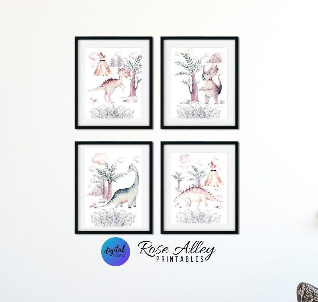 Dinosaur Printable, Nursery Decor, Kids Printable, Nursery Wall Art