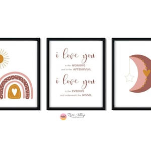 Decorazioni per la camera da letto delle bambine, Skidamarink, stampe da parete stampabili per la cameretta dei bambini, stampe per la cameretta dei bambini, stampe da parete stampabili per bambini, download digitale, set da 3