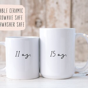 Husband & Wife Personalized Mugs, Couple Personalized Coffee Mugs, Husband and Wife Mugs, Custom Bride and Groom Mugs, Anniversary Gift image 9