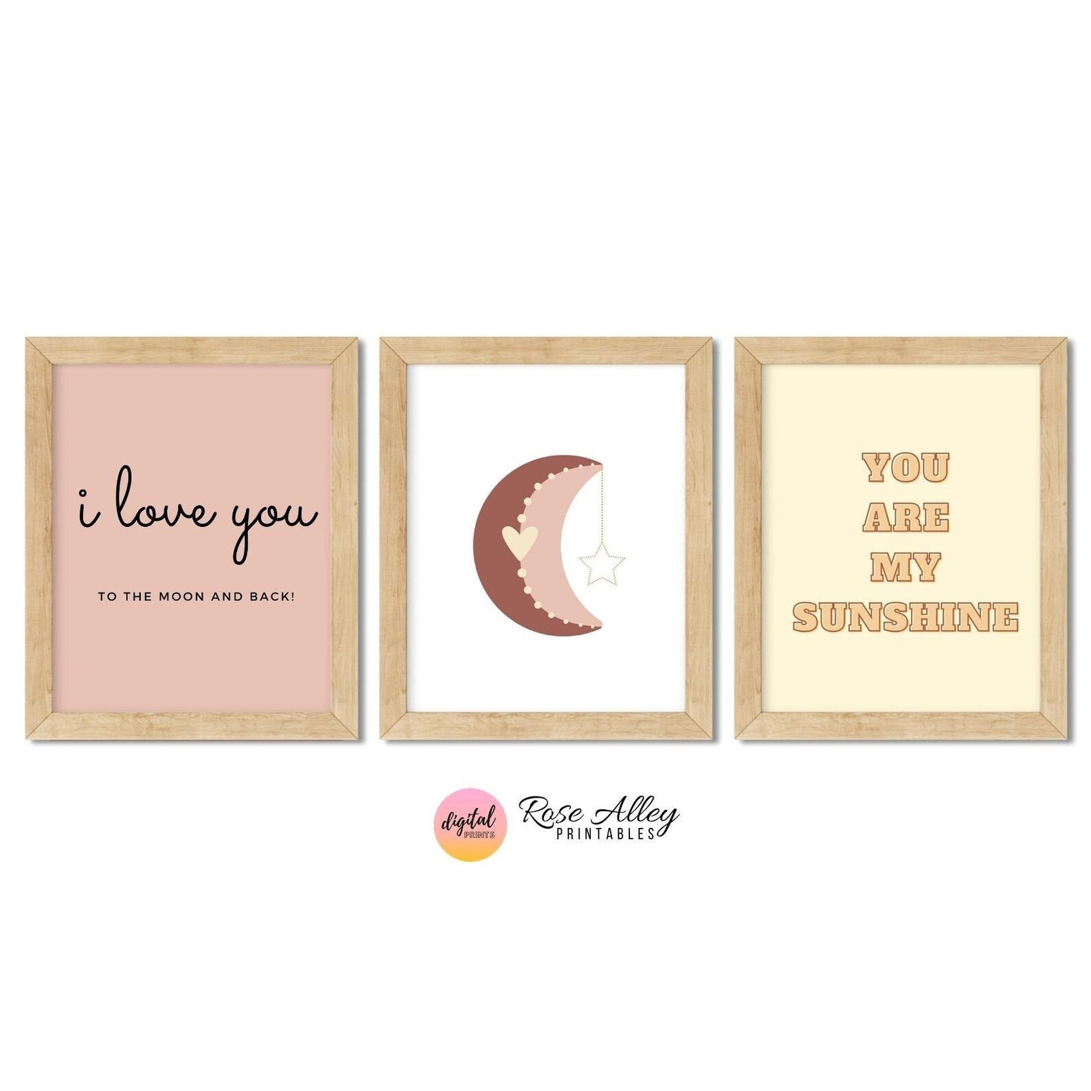 Nursery Boho Wall Decor, Kids Printable, Nursery Prints, Kids Decor ...