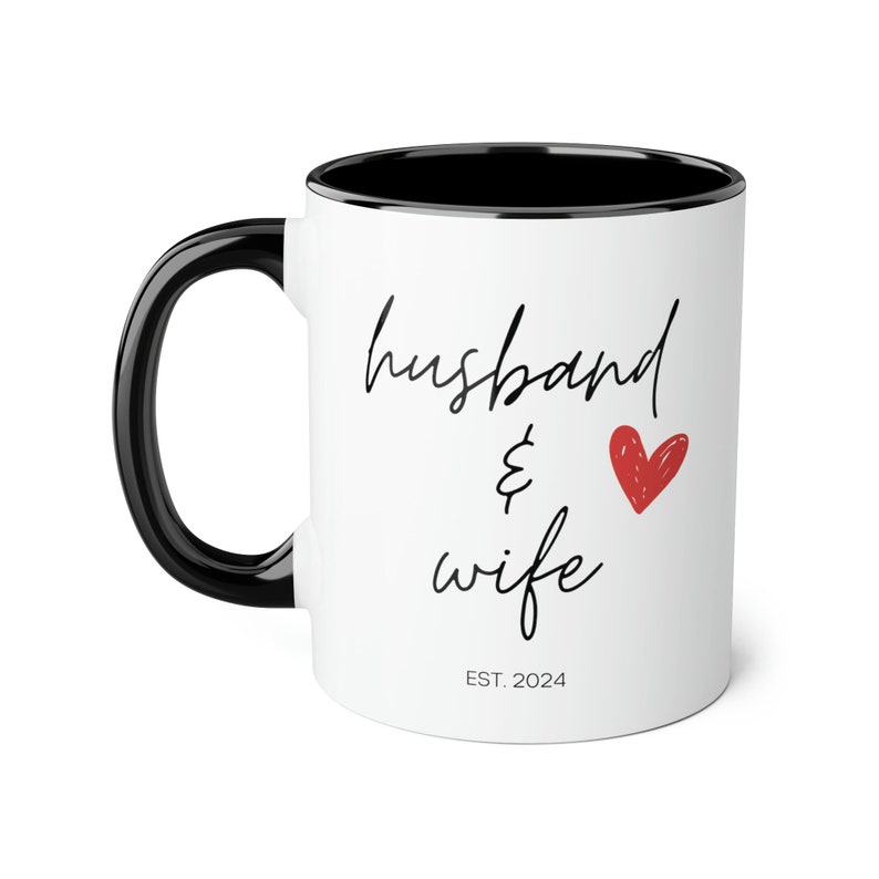 Husband & Wife Personalized Mugs, Couple Personalized Coffee Mugs, Husband and Wife Mugs, Custom Bride and Groom Mugs, Anniversary Gift image 7