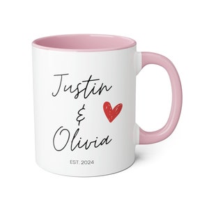 Husband & Wife Personalized Mugs, Couple Personalized Coffee Mugs, Husband and Wife Mugs, Custom Bride and Groom Mugs, Anniversary Gift image 8