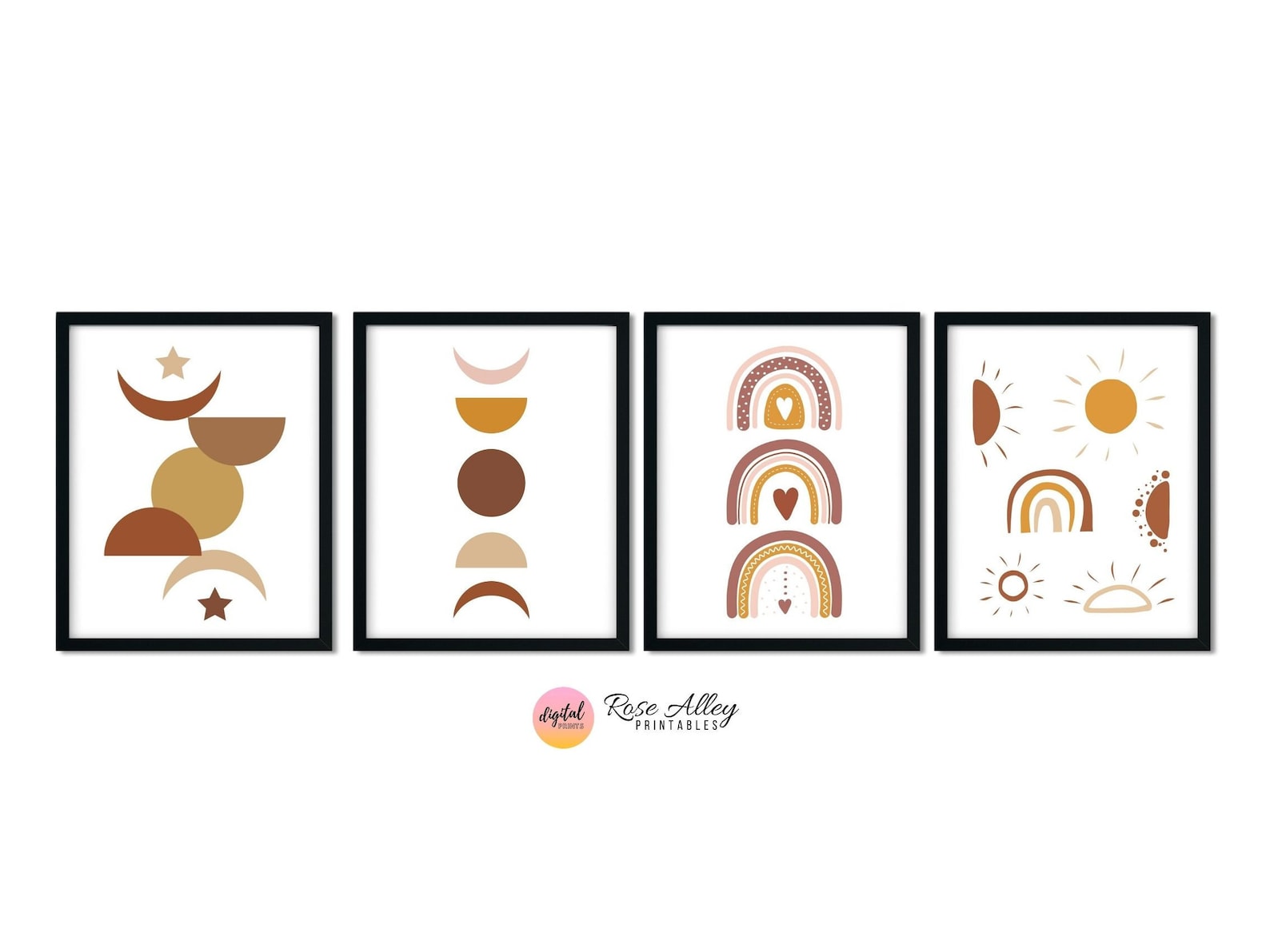 Nursery Boho Wall Decor, Kids Printable, Nursery Prints, Kids Decor ...
