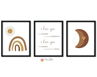Printable Wall Art Kids Room, Skidamarink, Nursery Boho Decor, Kids Printable, Nursery Printable Wall Art Digital Download, Set of 3