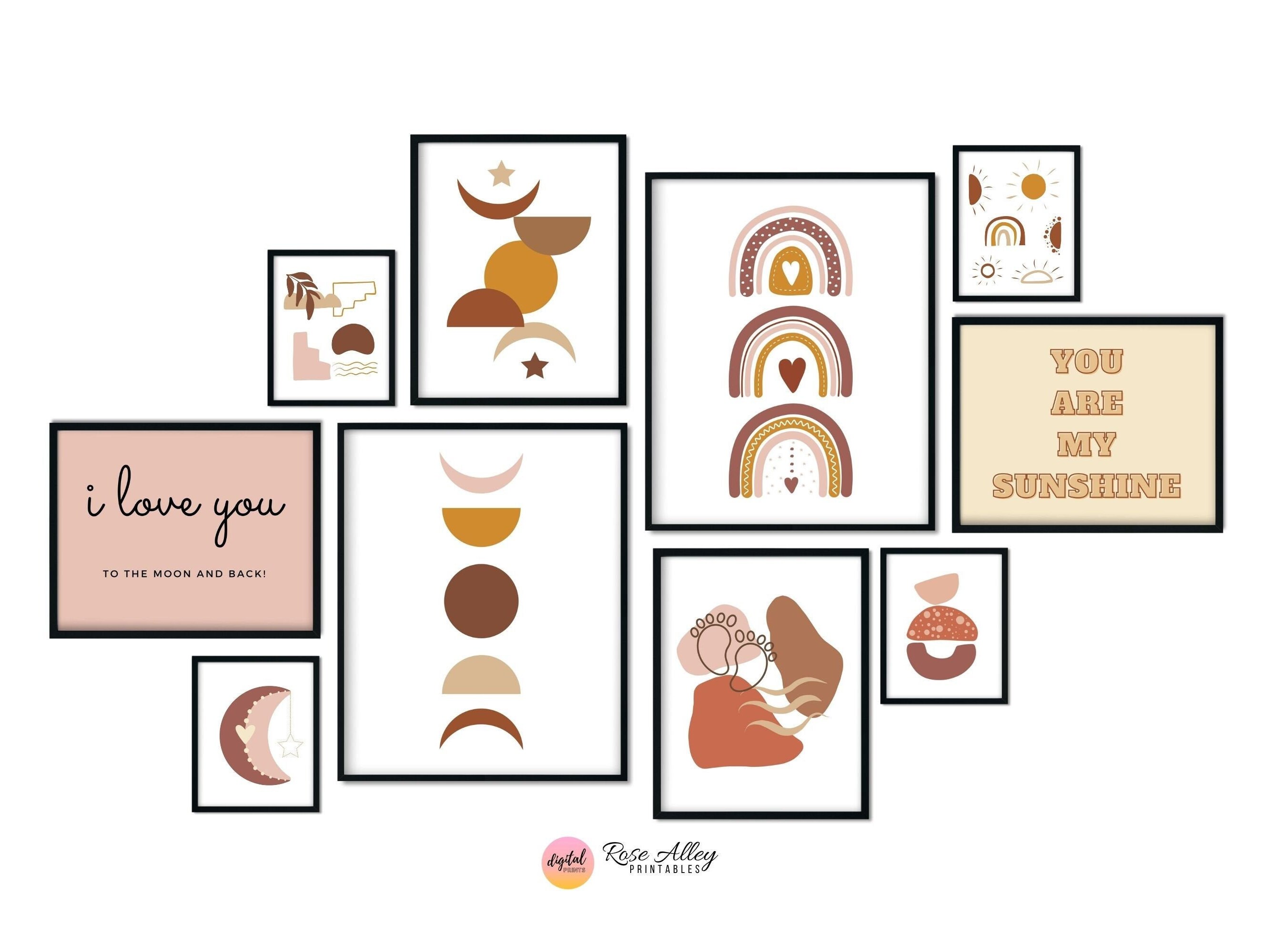 Nursery Boho Wall Decor, Kids Printable, Nursery Prints, Kids Decor ...