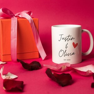 Husband & Wife Personalized Mugs, Couple Personalized Coffee Mugs, Husband and Wife Mugs, Custom Bride and Groom Mugs, Anniversary Gift image 3