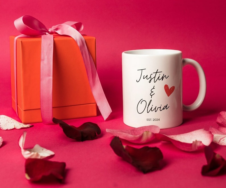 Husband & Wife Personalized Mugs, Couple Personalized Coffee Mugs, Husband and Wife Mugs, Custom Bride and Groom Mugs, Anniversary Gift image 3