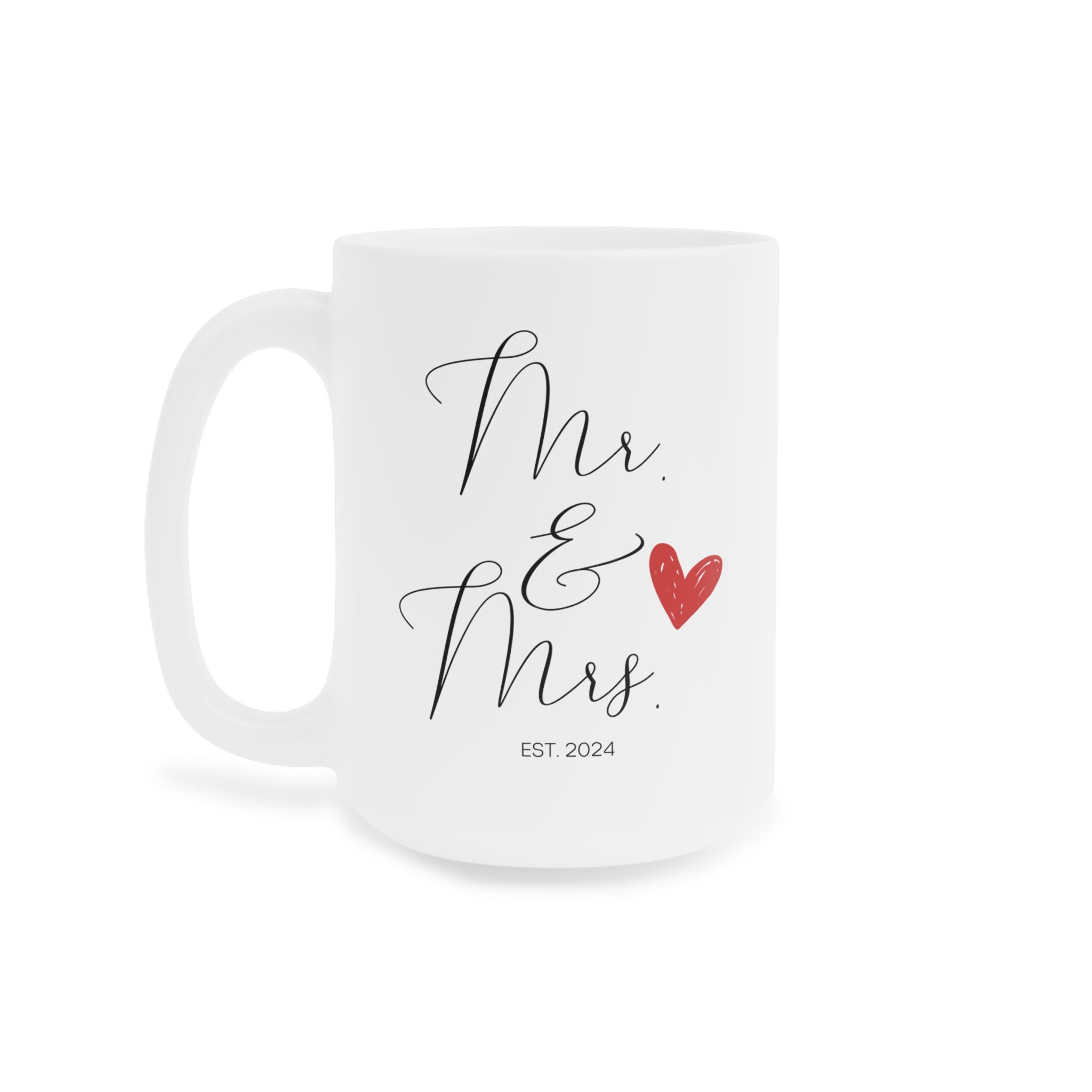 Mr & Mrs Personalized Mugs, Couple Personalized Coffee Mugs, Husband ...