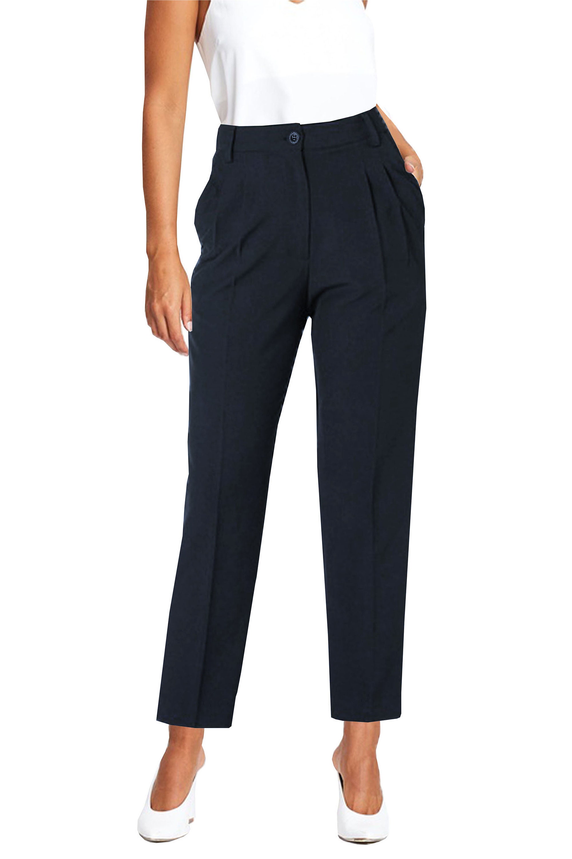 Trouser Women Tailored Pleated 