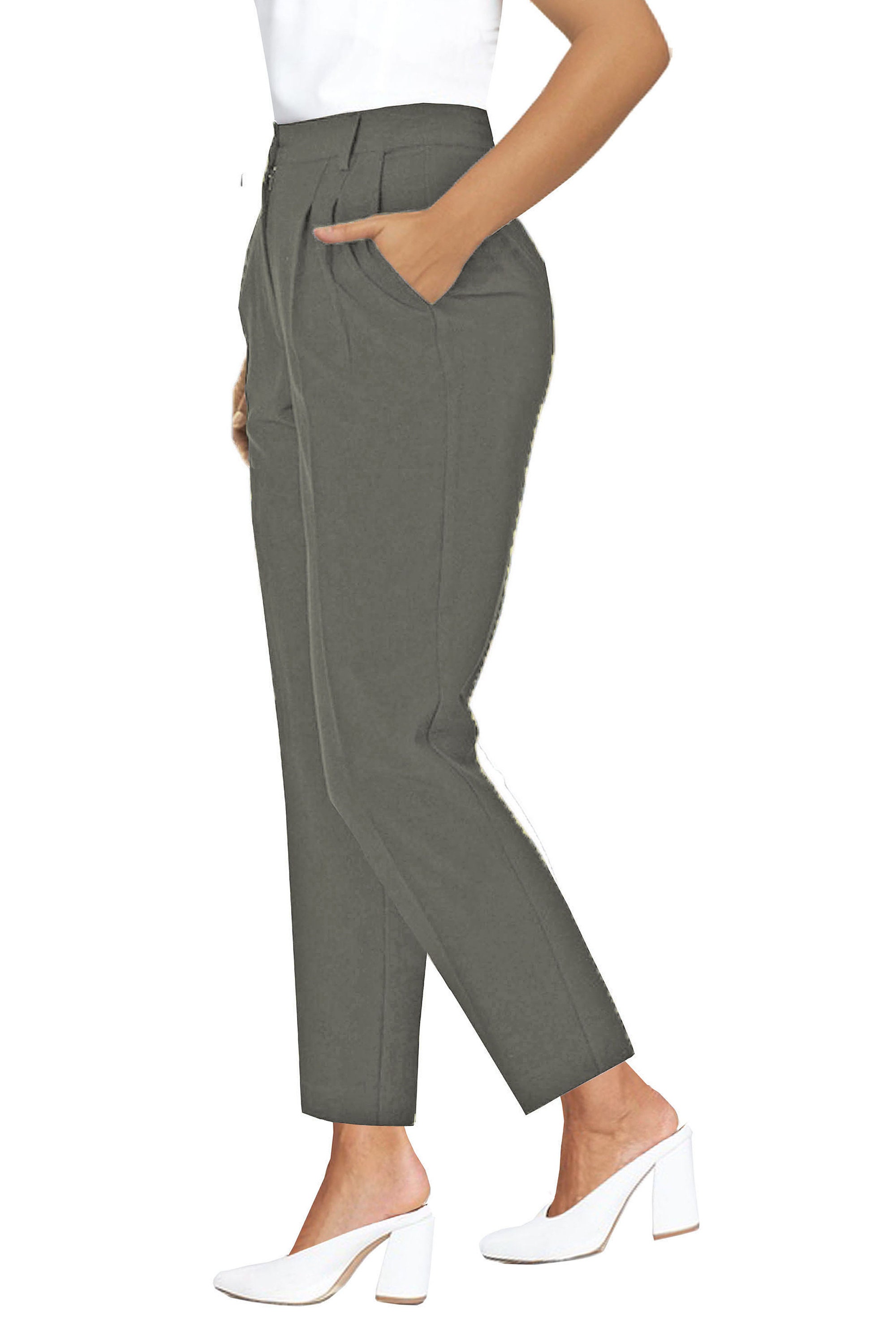 Trouser Women Tailored Pleated 