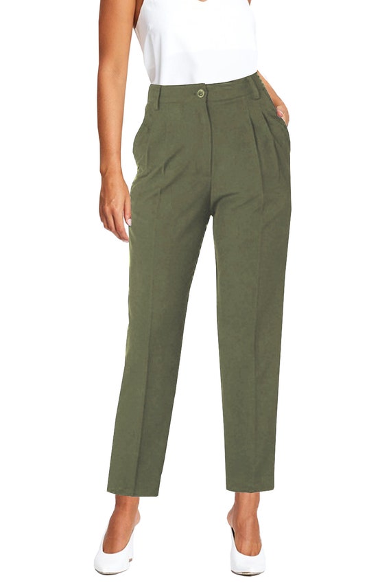 Trouser Women Tailored Pleated 