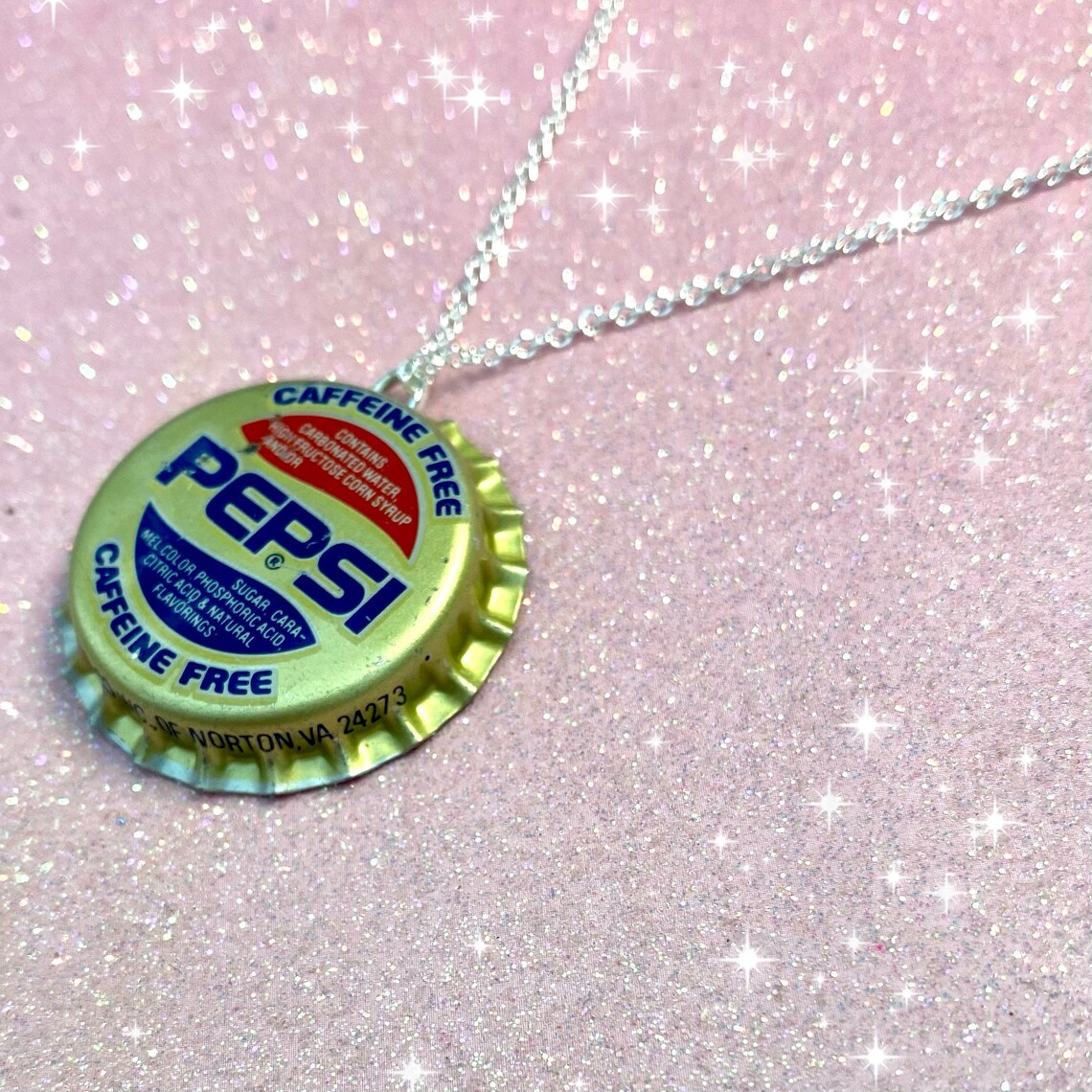 Vintage bottle cap Pepsi necklace/chain drinks memorabilia/ Etsy
