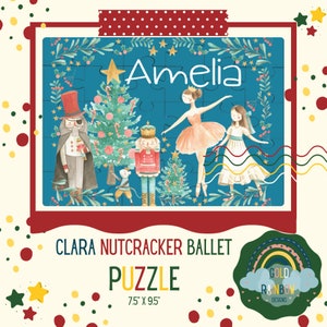 Nutcracker Ballet Gifts - Dancing Clara with Nutcracker in Silver or Gold Charm for Bracelet