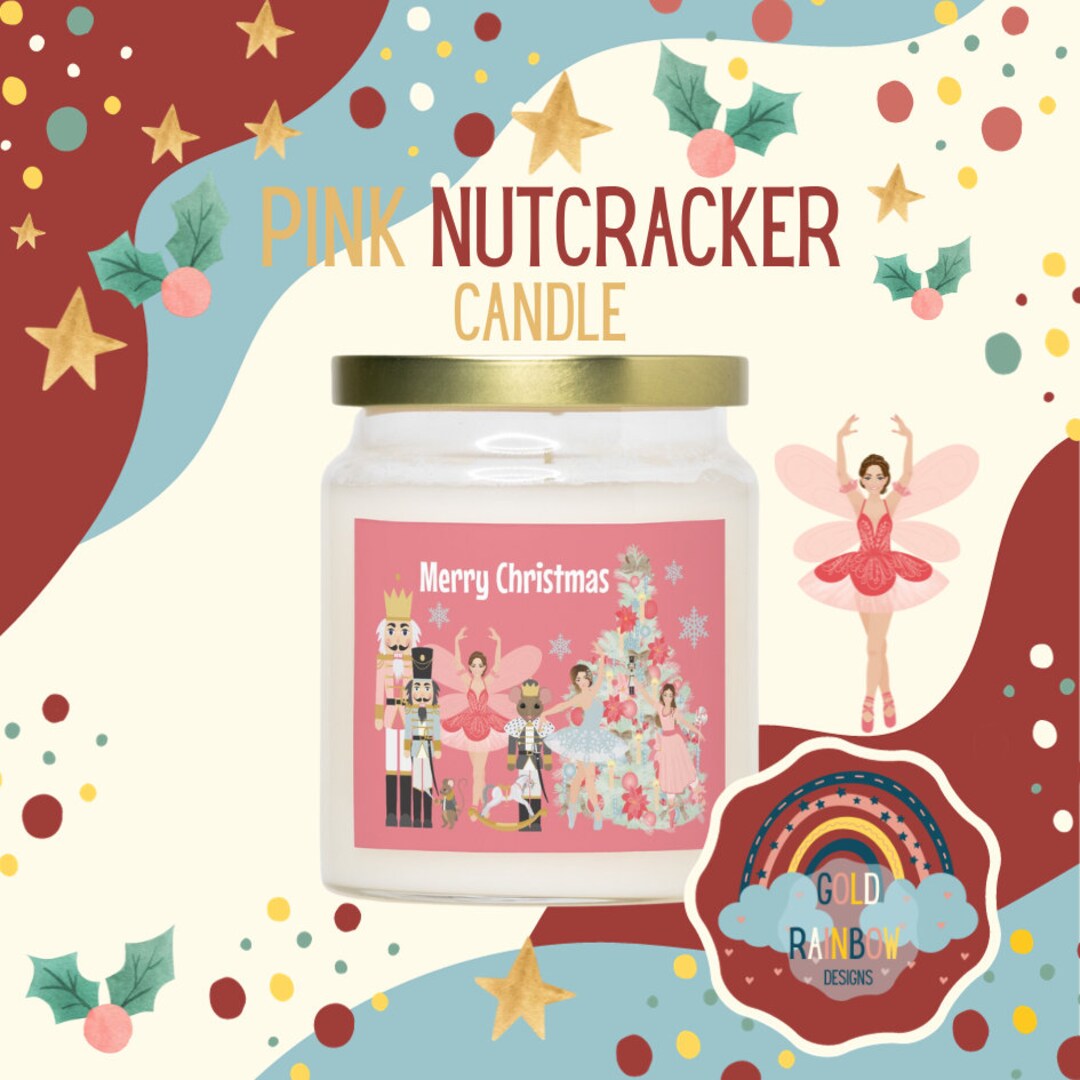 Pink Nutcracker Ballet Candle Nutcracker Ballet Gift Etsy