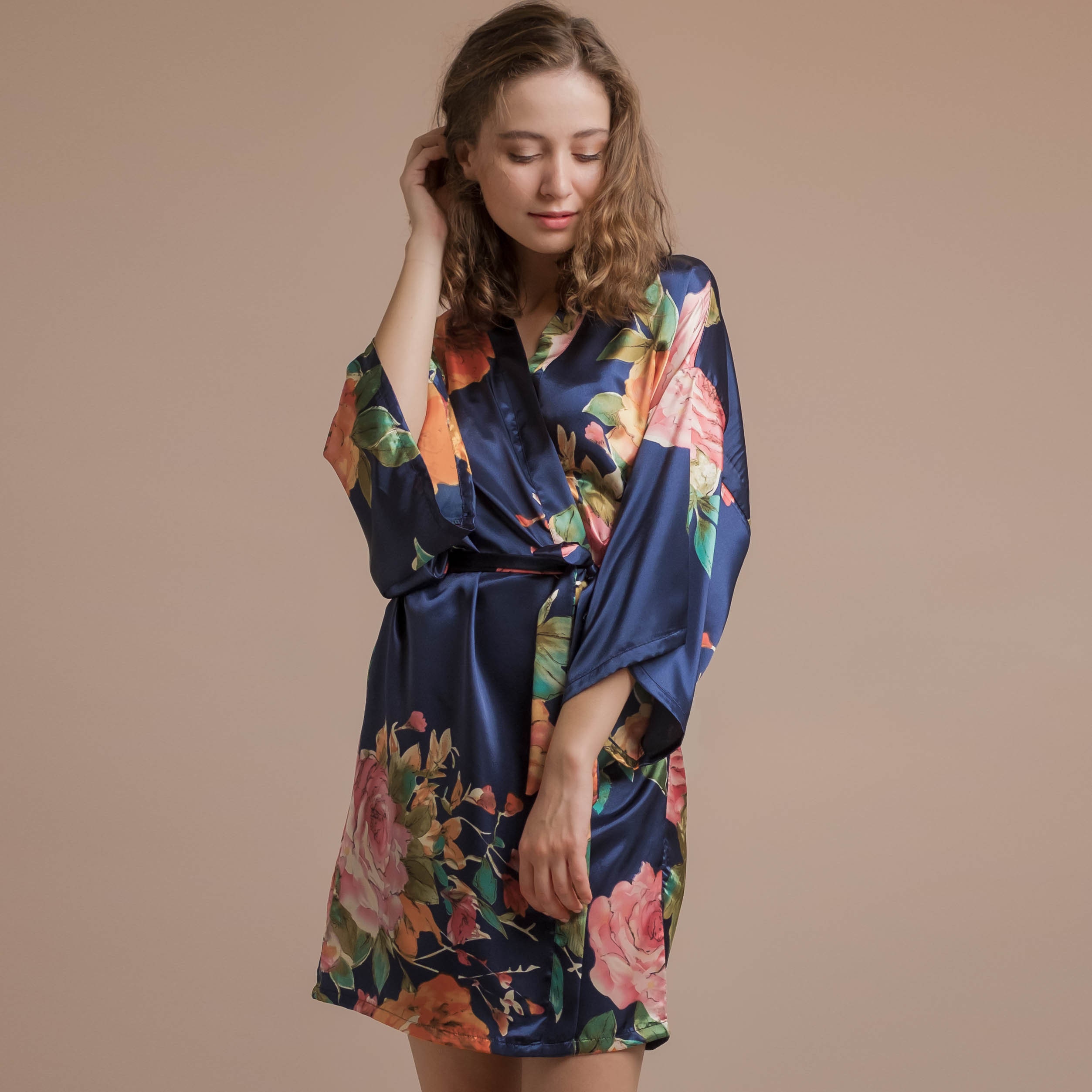 Watercolor Floral Robe for Bridesmaid Robes/ Monogram Robes/ Etsy