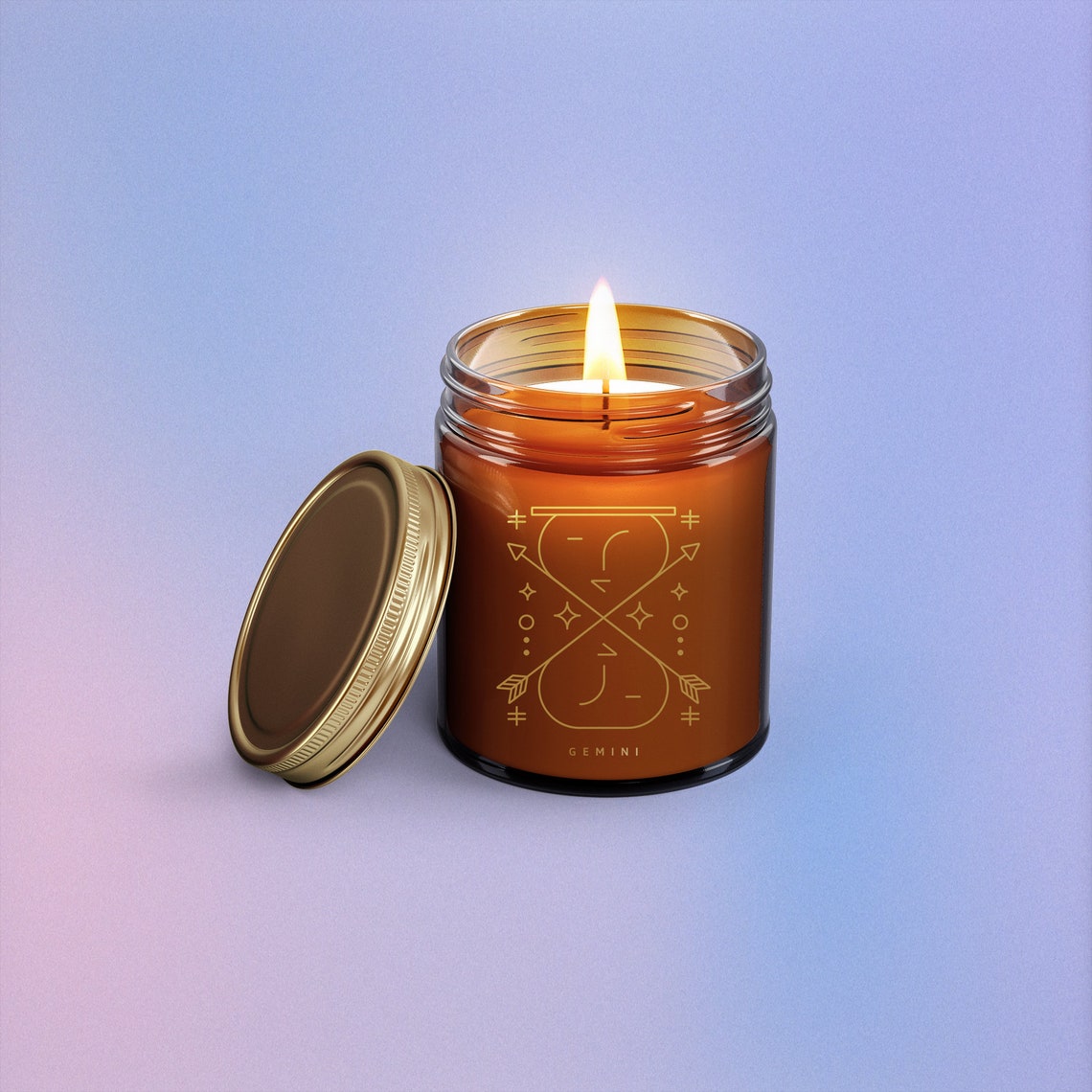 Gemini Candle/ Gemini Gift Set/ Zodiac Candle Gemini/ Etsy