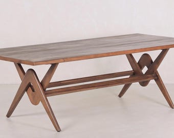 Chandigarh Committee Teak Wood Dining Table