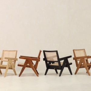 Easy Lounge Chair - Teak and Handwoven Rattan