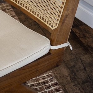 Easy Lounge Slipper Chair - Teak and Handwoven Rattan image 14