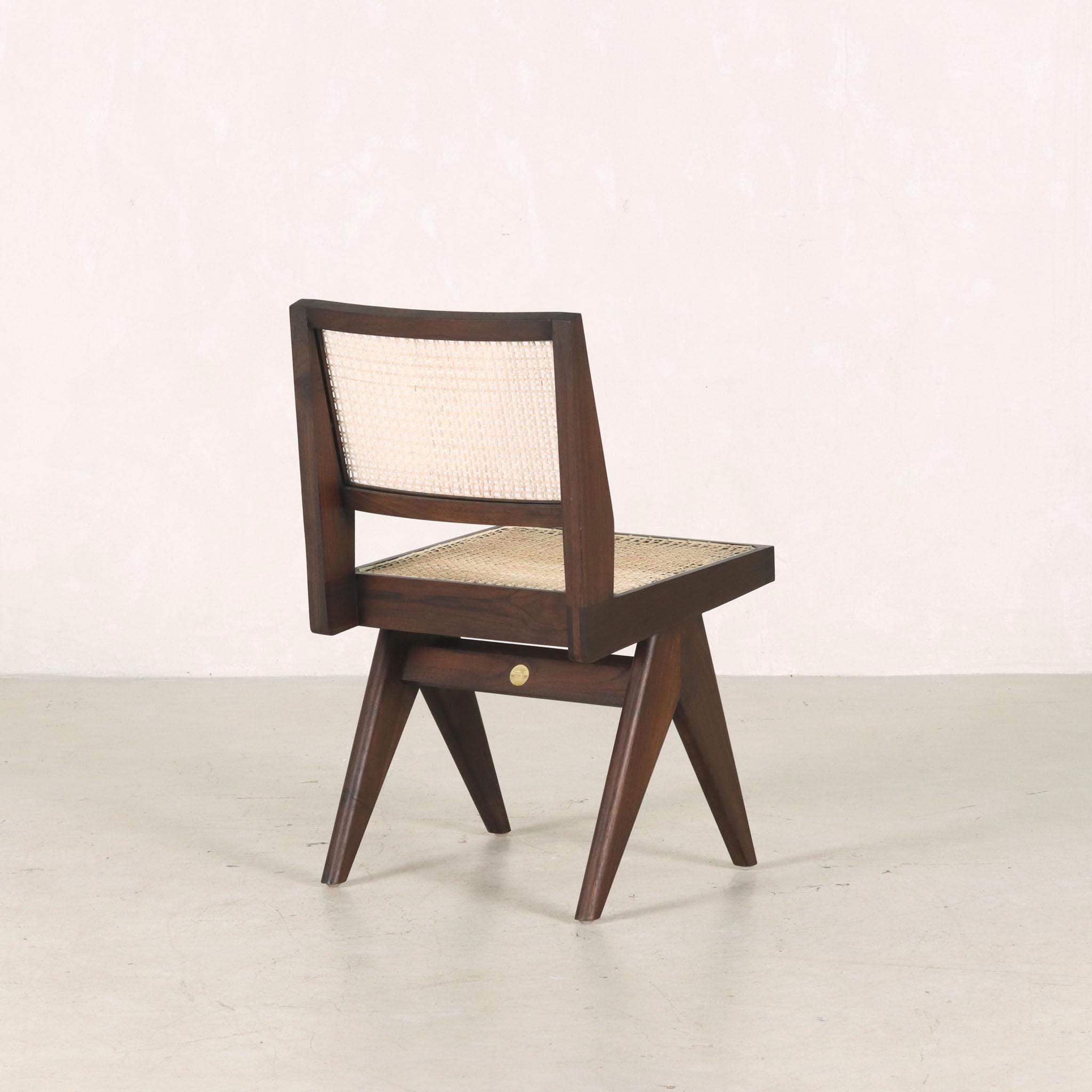 Chandigarh Capitol Cane Chair - Teak and Handwoven Rattan - Etsy