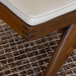 Easy Lounge Slipper Chair - Teak and Handwoven Rattan image 15