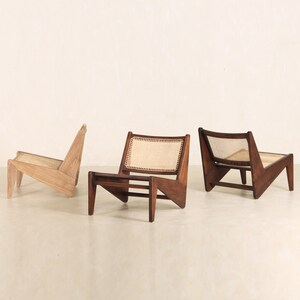 Kangaroo Chair - Teak and Rattan Lounge Chair