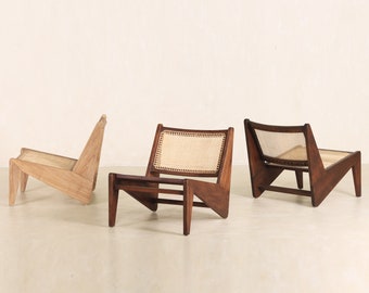 Kangaroo Chair - Teak and Rattan Lounge Chair