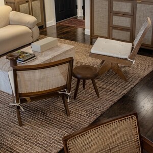 Easy Lounge Slipper Chair - Teak and Handwoven Rattan image 17