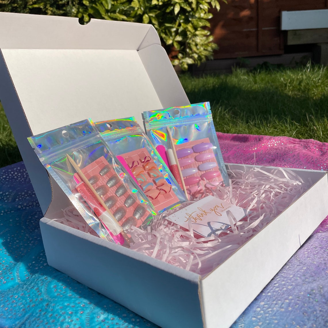 Presson Nails Mystery Box Boxes Three 3 Sets of Nails Etsy