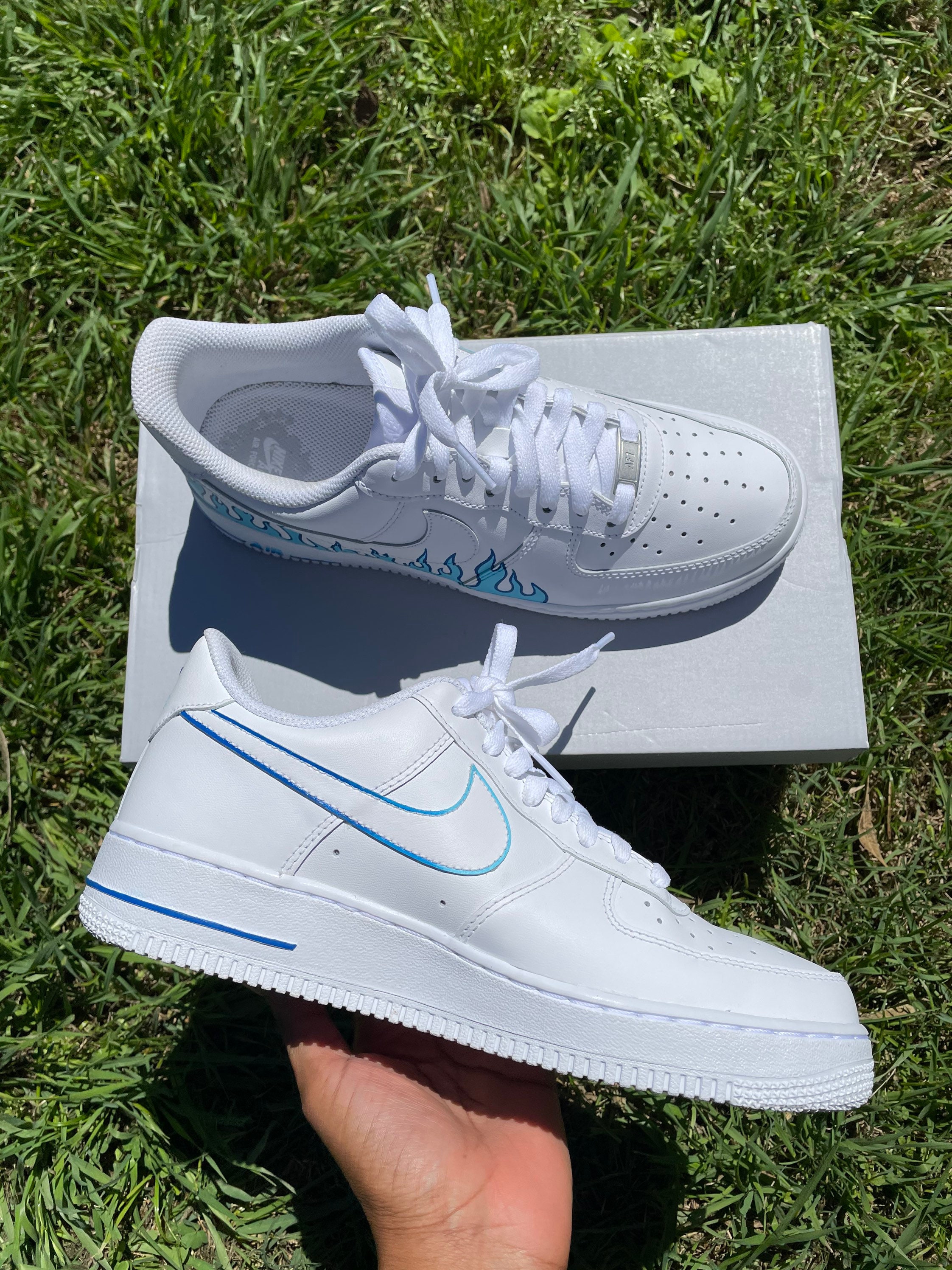 blue flame air force 1