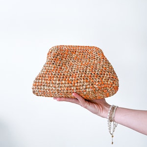 Häckelanleitung Häkeltasche KATE – deutsch, PDF-Download für Handtasche, 2 Größen, Varianten aus Wolle und aus Raffia
