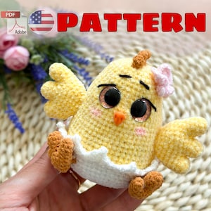 Crochet Pattern Chicken/Crochet bird pattern / PDF / ENGLISH / amigurumi toy / DIY tutorial / pattern in English