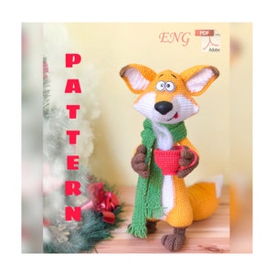 Crochet Fox Pattern/ Oliver Fox / PDF / ENGLISH / stuffeed toy / amigurumi toy /  DIY tutorial / crochet Fox / pattern in English