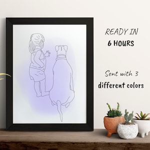 One line minimalist art, Dog line art, memorial dog line, line art print,face line art,digital gallery wall line art,line art drawing