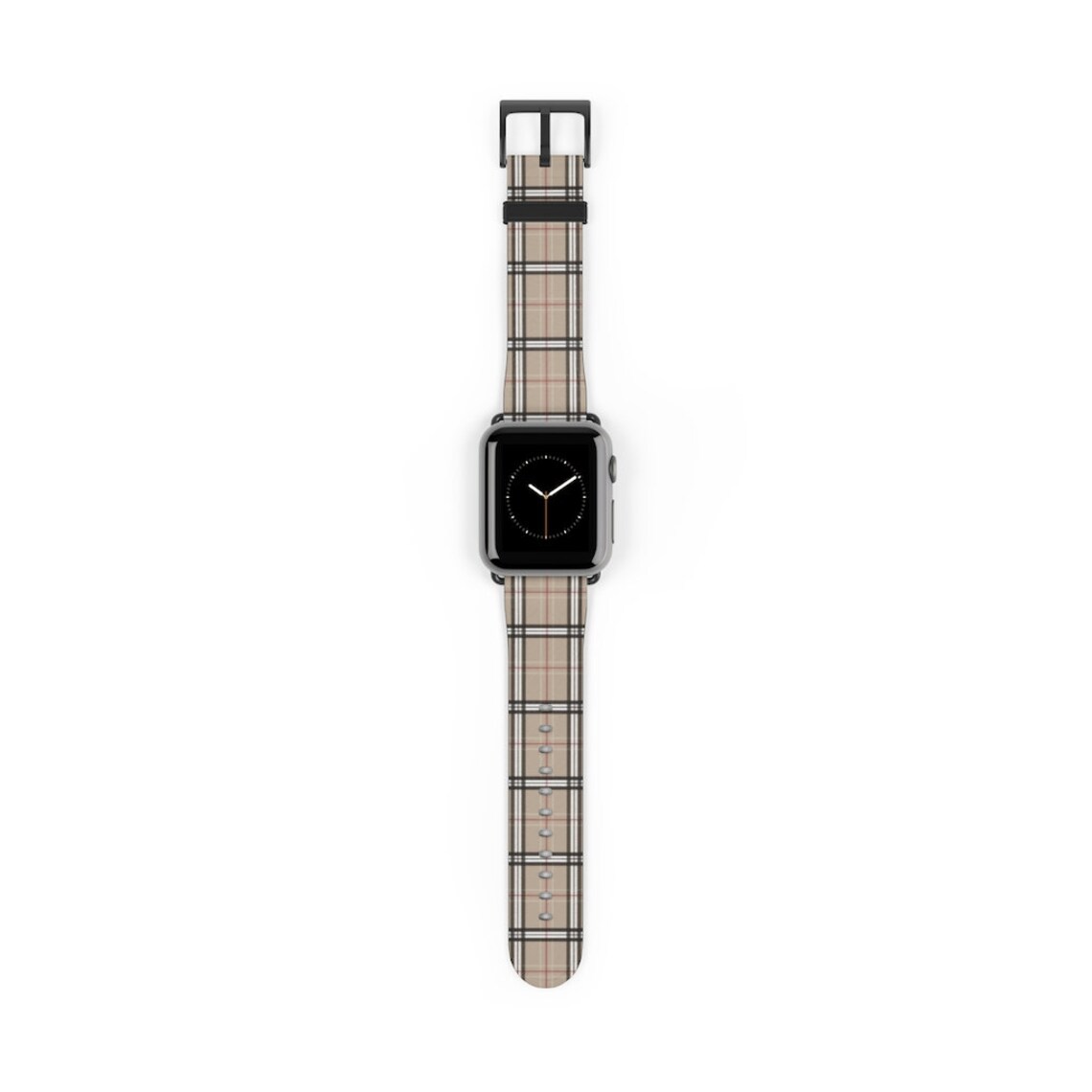 Burberry Apple Watch Strap Faux Leather Apple Watch Band Etsy