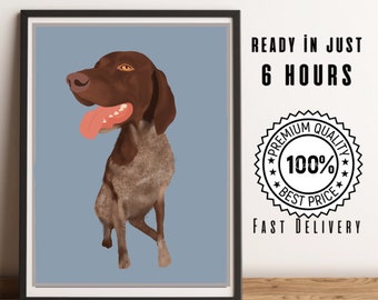 Pet Portrait | Dog memorial gift, Dog portrait, Cat Portrait, Custom portrait, Personalised digital portrait, dog drawing, Angel Wings, halo