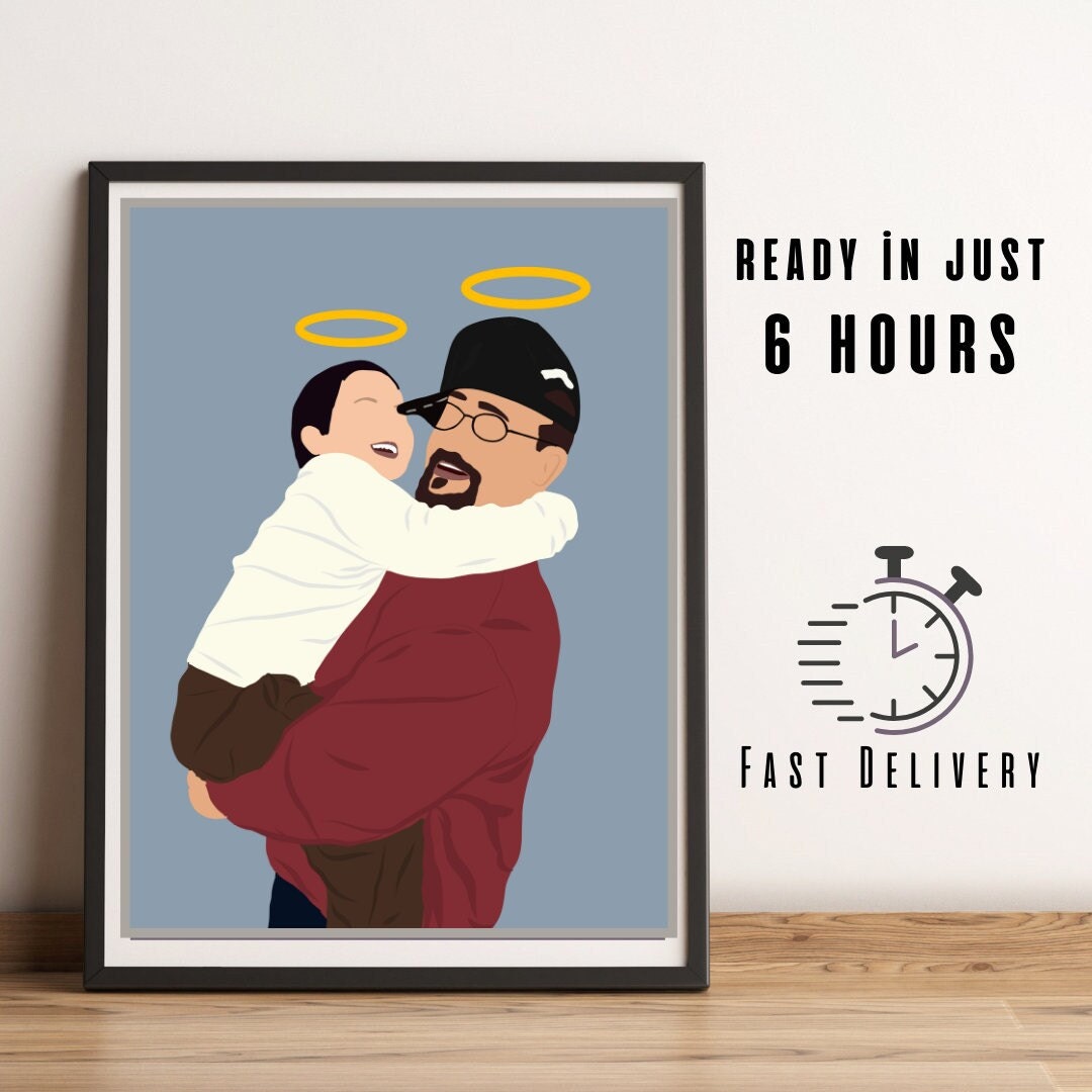 Faceless Memorial Portrait, Digital art memorial, Angel family Portrait, Faceless halo Portrait, baby loss line, Custom passed illustration