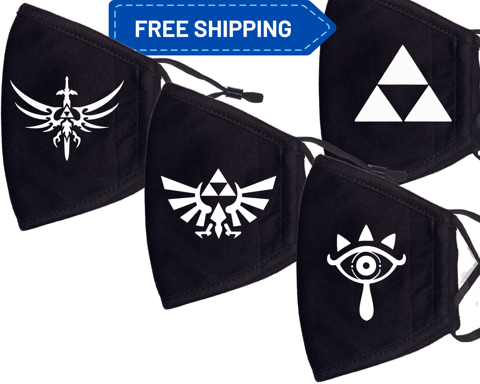 Zelda Face Mask, Adjustable Face Mask, Gamer Face Mask, Legend of Zel…