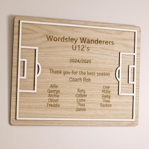Personalised Football Coach Present – Gift for Football Coaches – Engraved Thank You Gift For Coach – End of Season Coaches Gift Idea