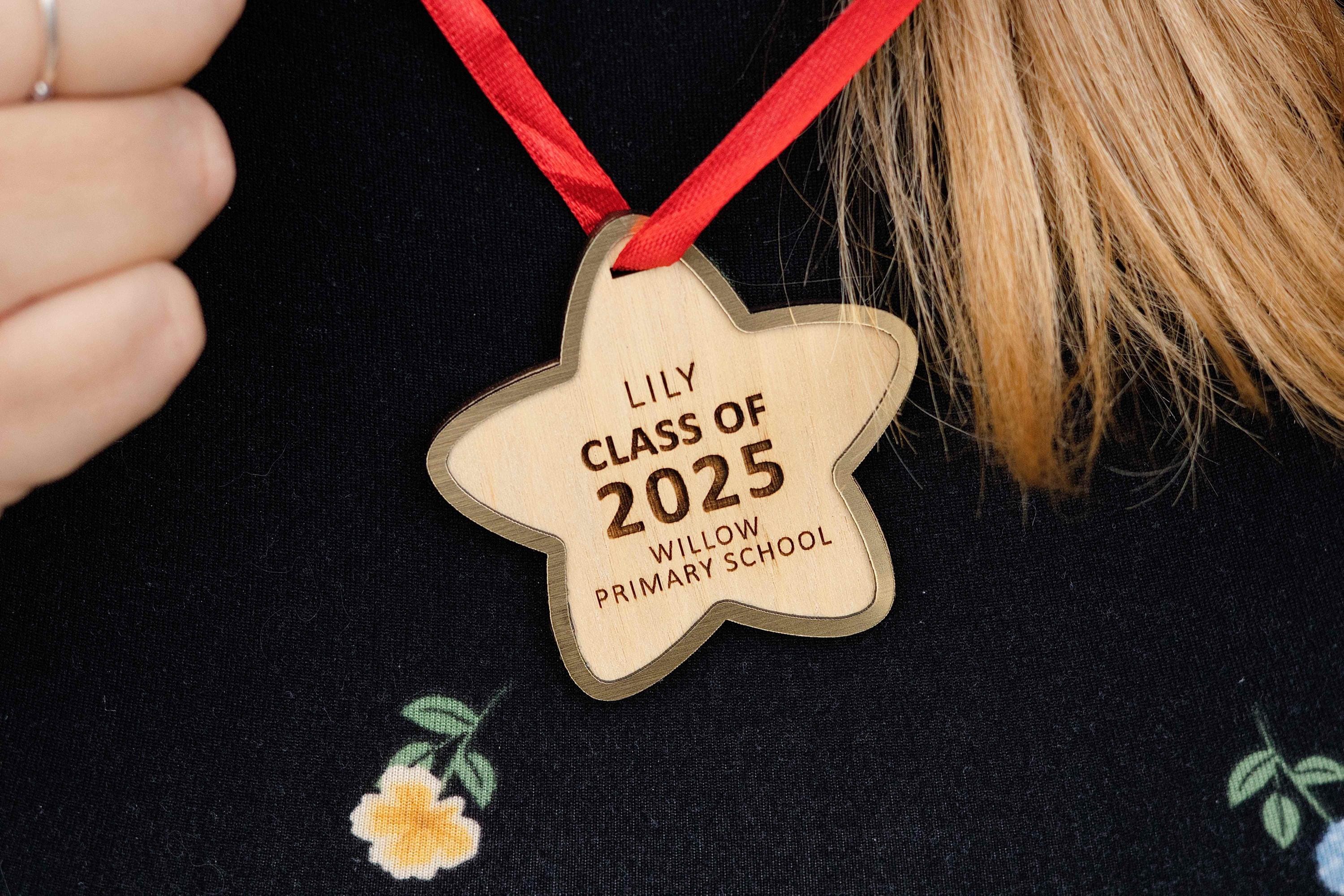 Personalised Class of 2026 Leavers Medal – Nursery, Preschool or Year 6 ...
