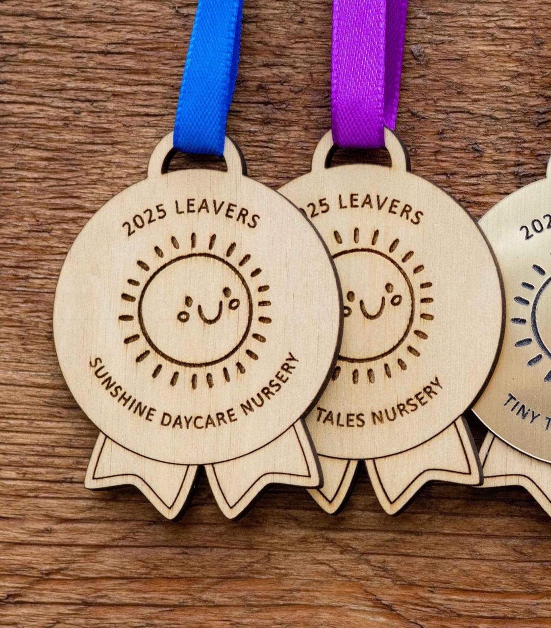Personalised Class of 2025 Leavers Wooden Medal - Nursery, Preschool ...