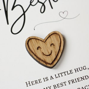 Heart Shaped Bestie Pocket Hug Token, Thinking of You Hug, You've Got ...