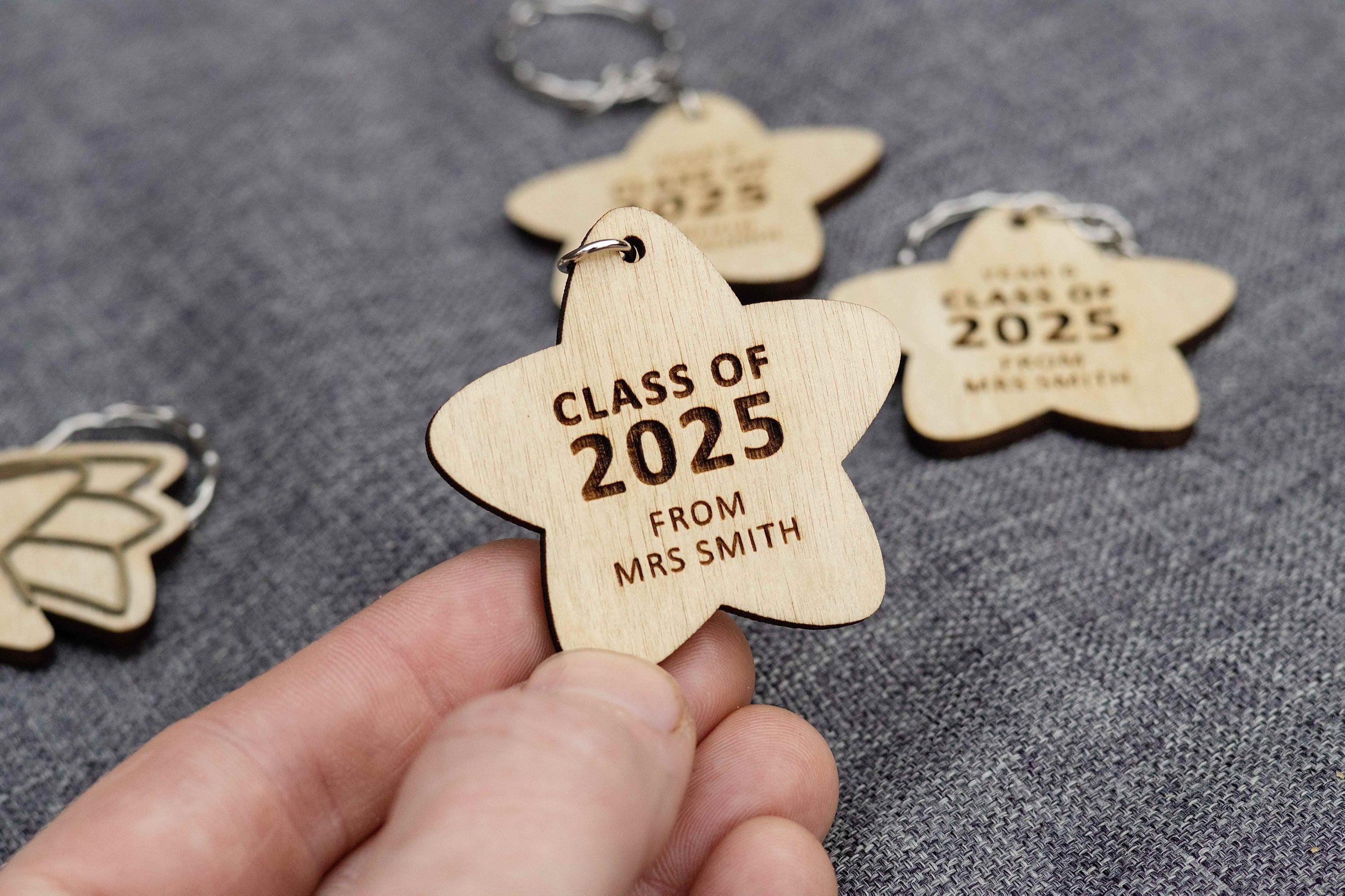 School Leavers Star Keyring, Class of 2025 Personalised Year 6 Present ...