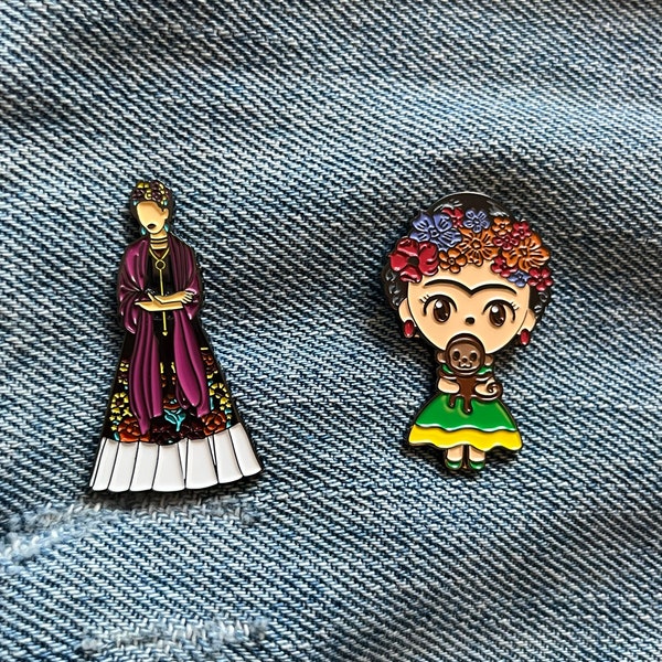 Frida Kahlo pin, gift for Frida Kahlo lover, gift for her birthday