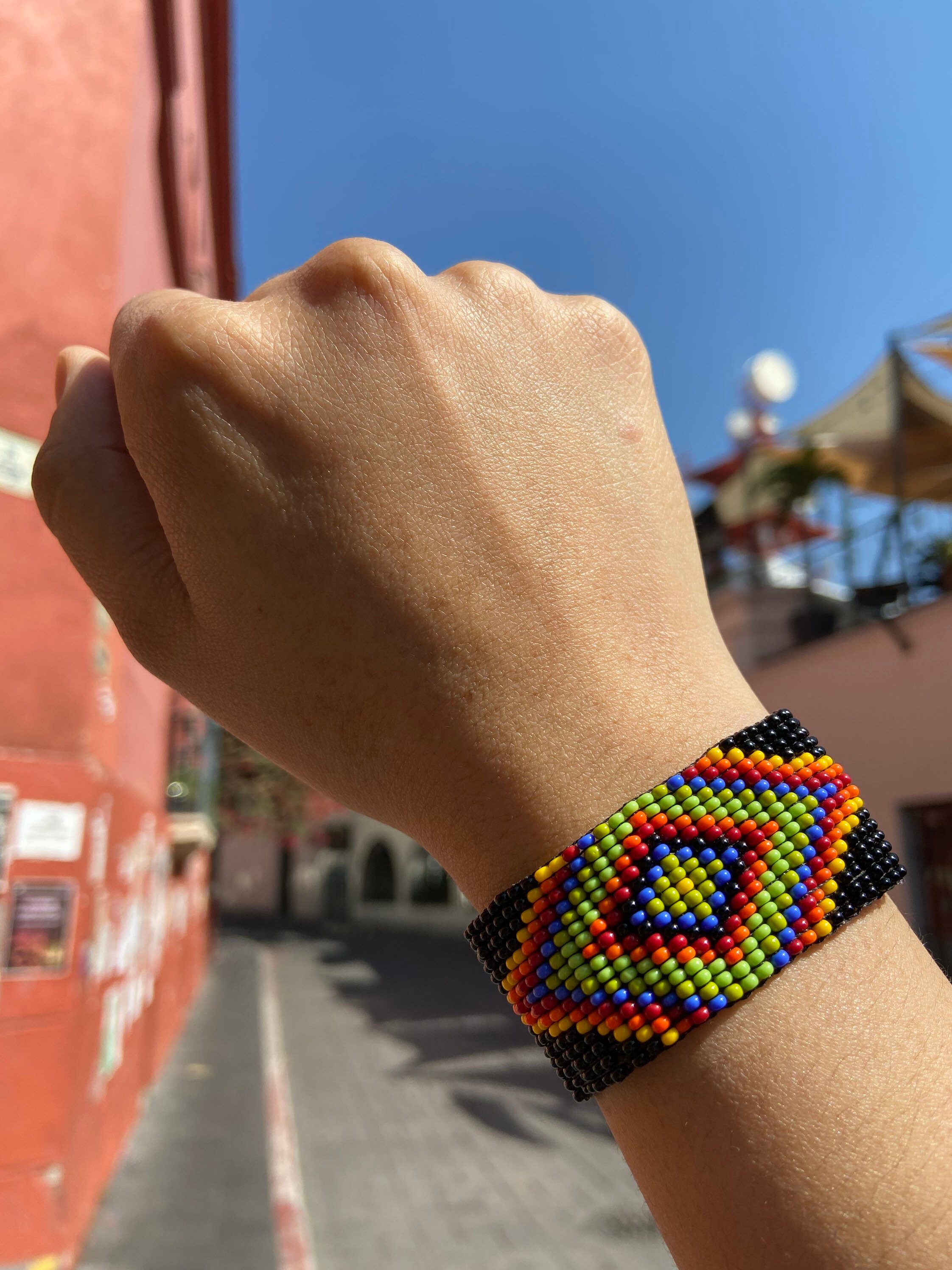 T-USED様用ブレスレット MADE IN MEXICO Vintage 1970s-80s Wide Woven Mesh Sterling Bracelet Signed