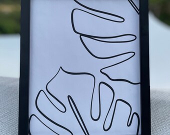 Monstera Leaf Print