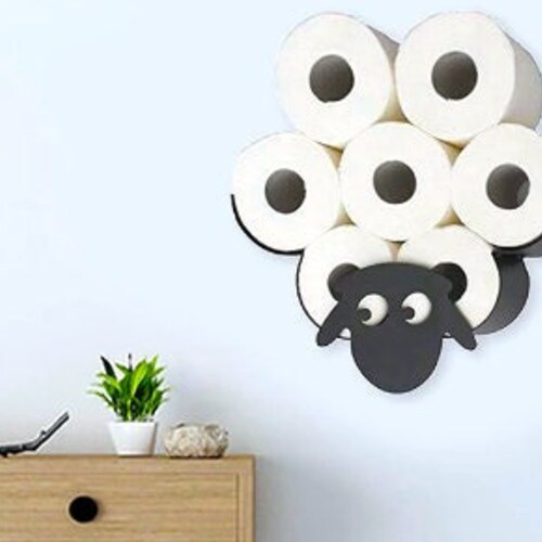 Toilet Roll Holder Sheep. Wallmounted Toilet Paper Holder. Etsy