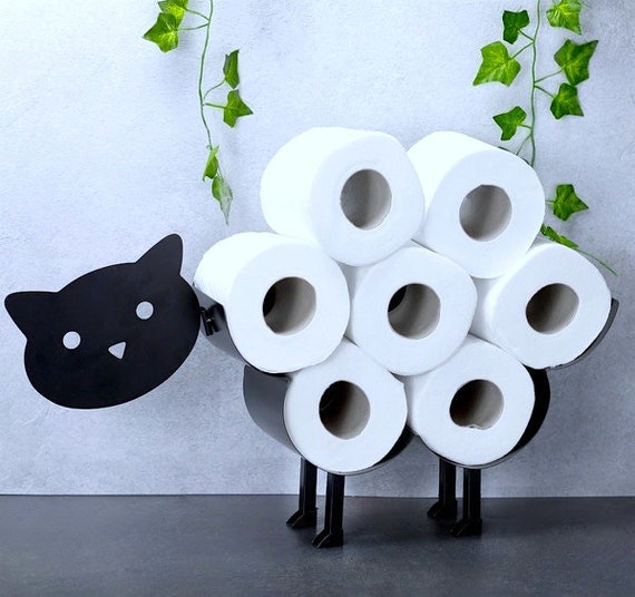 Toilet Roll Holder Cat. Toilet Paper Holder. Freestanding & Etsy