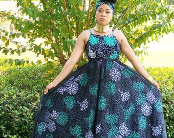 Ankara Maxi Dress - Etsy